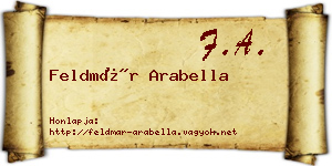 Feldmár Arabella névjegykártya